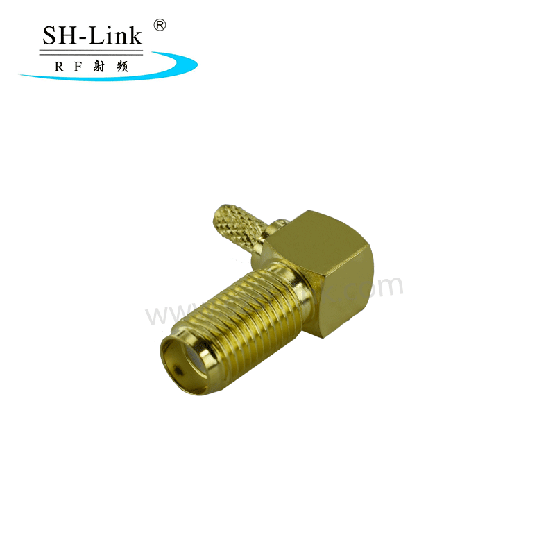 RF 90 degees SMA coaxial female connector